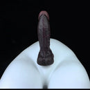 8.03in Dual Density Silicone Soft Real Dildo With Glans Veins & Testicles