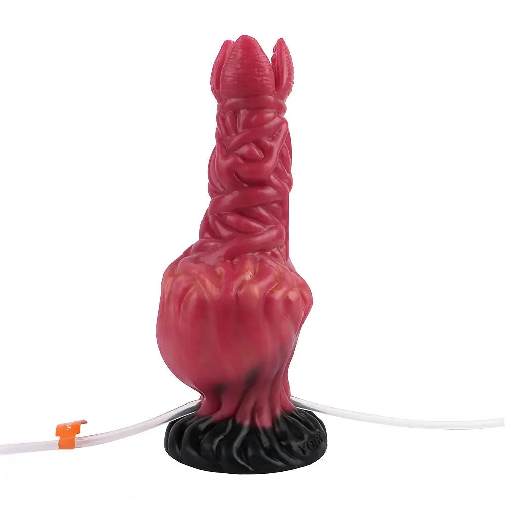 8.03in Ejaculating Inflatable Big Silicone Soft Fantasy Creature Dildo