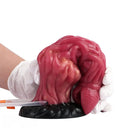 8.03in Ejaculating Inflatable Big Silicone Soft Fantasy Creature Dildo