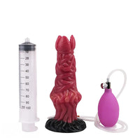 8.03in Ejaculating Inflatable Big Silicone Soft Fantasy Creature Dildo