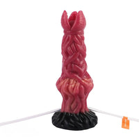 8.03in Ejaculating Inflatable Big Silicone Soft Fantasy Creature Dildo