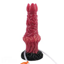 8.03in Ejaculating Inflatable Big Silicone Soft Fantasy Creature Dildo