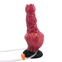 8.03in Ejaculating Inflatable Big Silicone Soft Fantasy Creature Dildo