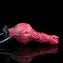 8.03in Ejaculating Inflatable Big Silicone Soft Fantasy Creature Dildo
