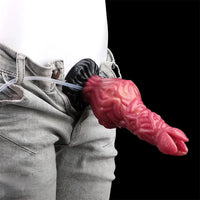 8.03in Ejaculating Inflatable Big Silicone Soft Fantasy Creature Dildo