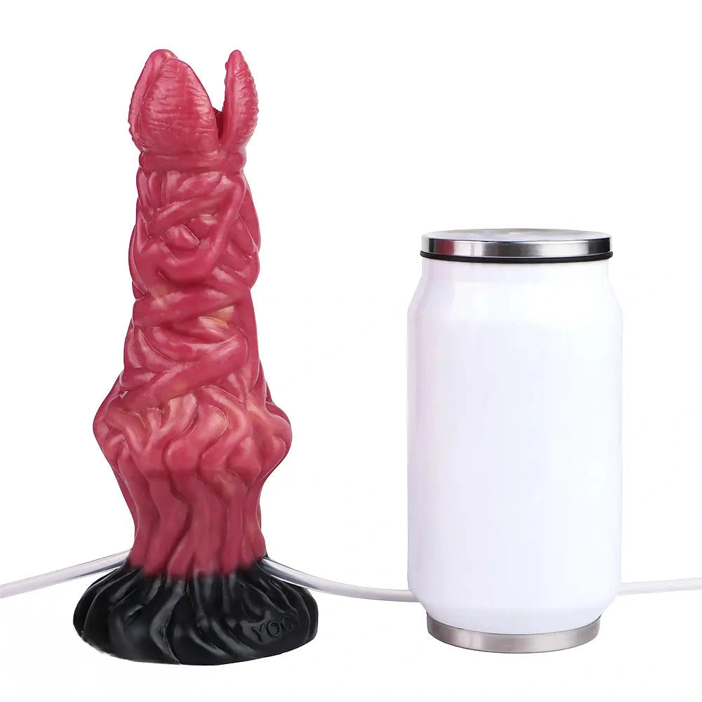 8.03in Ejaculating Inflatable Big Silicone Soft Fantasy Creature Dildo