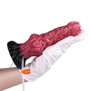 8.03in Ejaculating Inflatable Big Silicone Soft Fantasy Creature Dildo