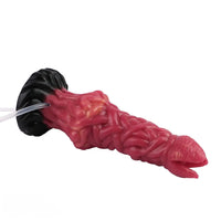 8.03in Ejaculating Inflatable Big Silicone Soft Fantasy Creature Dildo