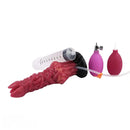 8.03in Ejaculating Inflatable Big Silicone Soft Fantasy Creature Dildo