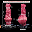 8.03in Ejaculating Inflatable Big Silicone Soft Fantasy Creature Dildo