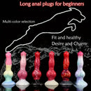 8.03in Fantasy Big Dog Knot Silicone Soft Dildo For G-Spot Stimulation