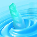 8.03in Fantasy Shaped Anal Plug Love Heart Liquid Silicone Dildo For Beginners