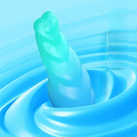 8.03in Fantasy Shaped Anal Plug Love Heart Liquid Silicone Dildo For Beginners