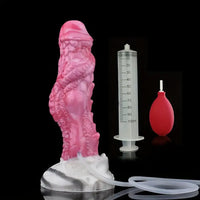 8.03in Realistic Animal Alien Dragon Ejaculating Silicone G-spot Dildo