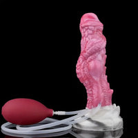 8.03in Realistic Animal Alien Dragon Ejaculating Silicone G-spot Dildo