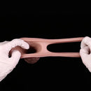 8.03in Realistic Blue Veins Hollow Dildo Cock Sleeve With Soft Cock Ring