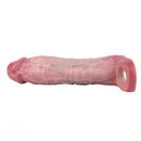 8.03in Realistic Blue Veins Hollow Dildo Cock Sleeve With Soft Cock Ring