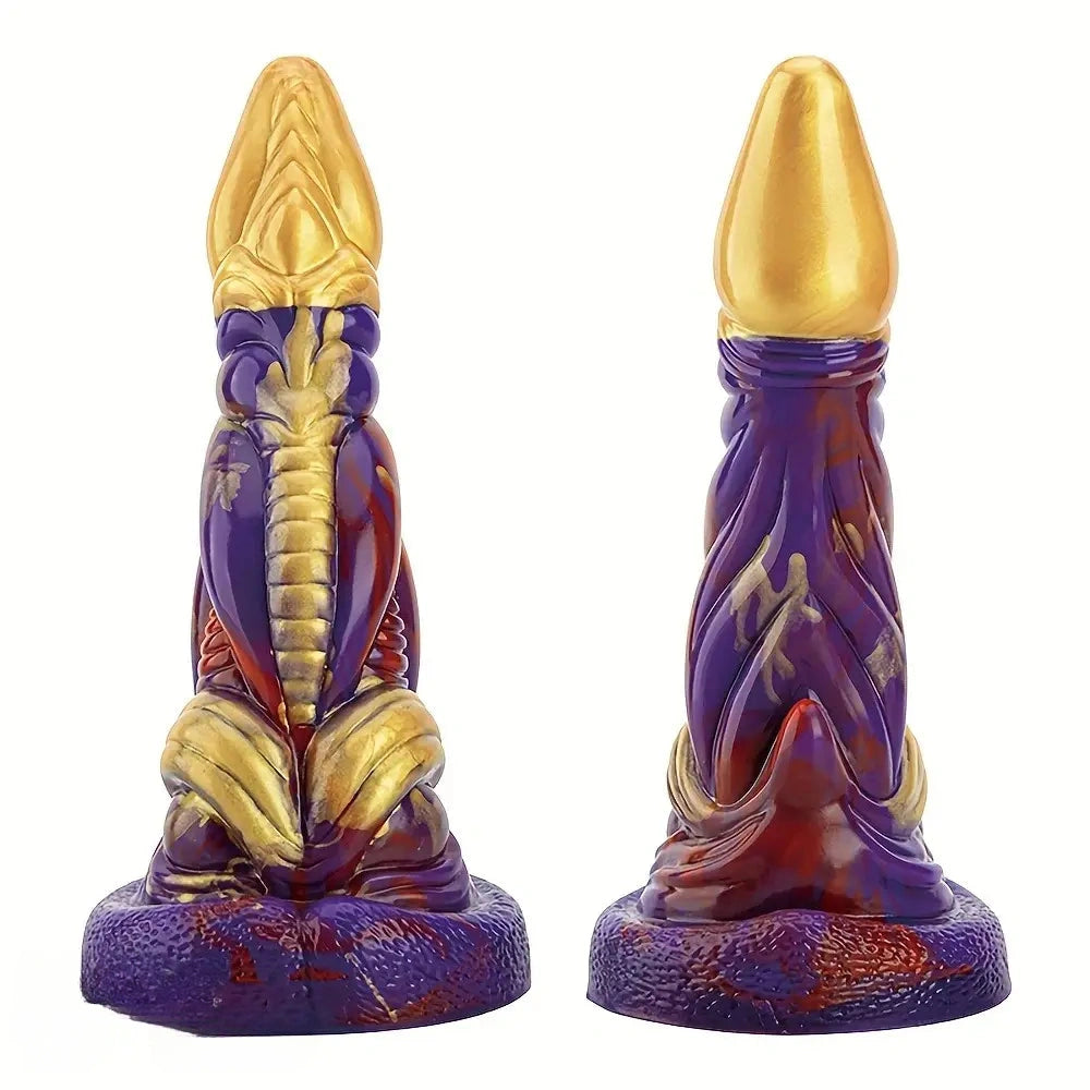 8.03in Realistic Silicone Monster Fantasy Cock Big Dildo For Clit Expansion