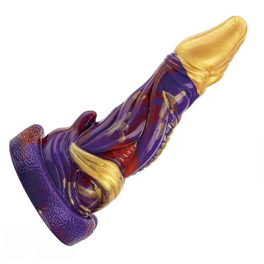 8.03in Realistic Silicone Monster Fantasy Cock Big Dildo For Clit Expansion