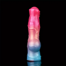 8.03in Silicone Soft Big Animal Dog Knot Dildo Sleeve Hollow Enhancer