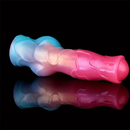 8.03in Silicone Soft Big Animal Dog Knot Dildo Sleeve Hollow Enhancer