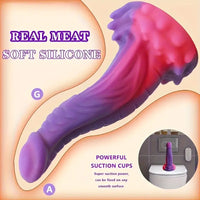 8.07in Fantasy Monster Silicone Soft Big Dildo For Intense Pleasure
