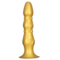 8.07in 11.22in Gold Silicone Super Large Anal Plug Dildo Anal Exercises