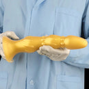 8.07in 11.22in Gold Silicone Super Large Anal Plug Dildo Anal Exercises