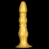 8.07in 11.22in Gold Silicone Super Large Anal Plug Dildo Anal Exercises
