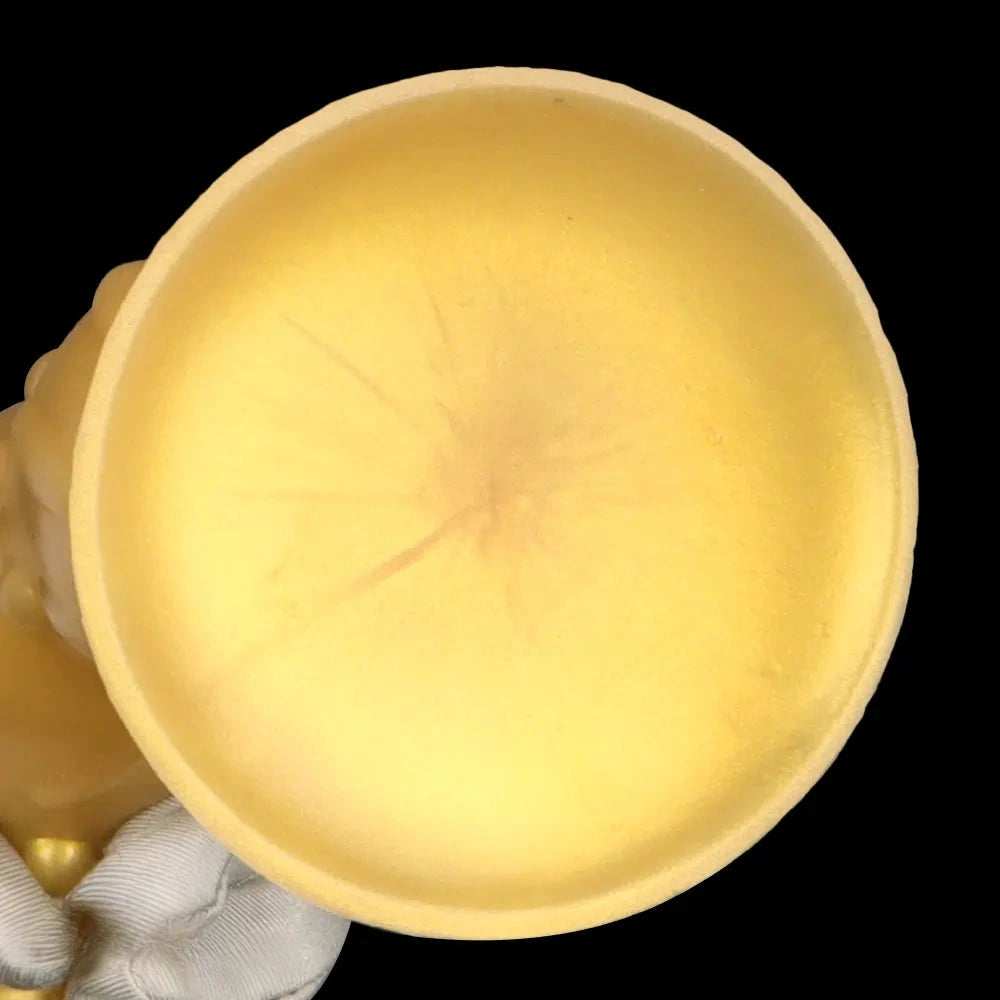 8.07in 11.22in Gold Silicone Super Large Anal Plug Dildo Anal Exercises