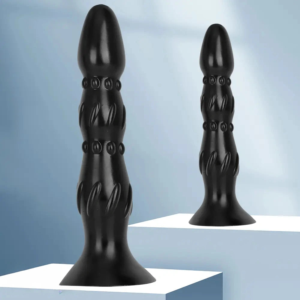 8.07in 11.22in Wearable Anal Beads Practice Anal Dilation Big Black Dildo