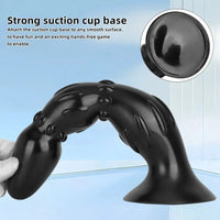 8.07in 11.22in Wearable Anal Beads Practice Anal Dilation Big Black Dildo