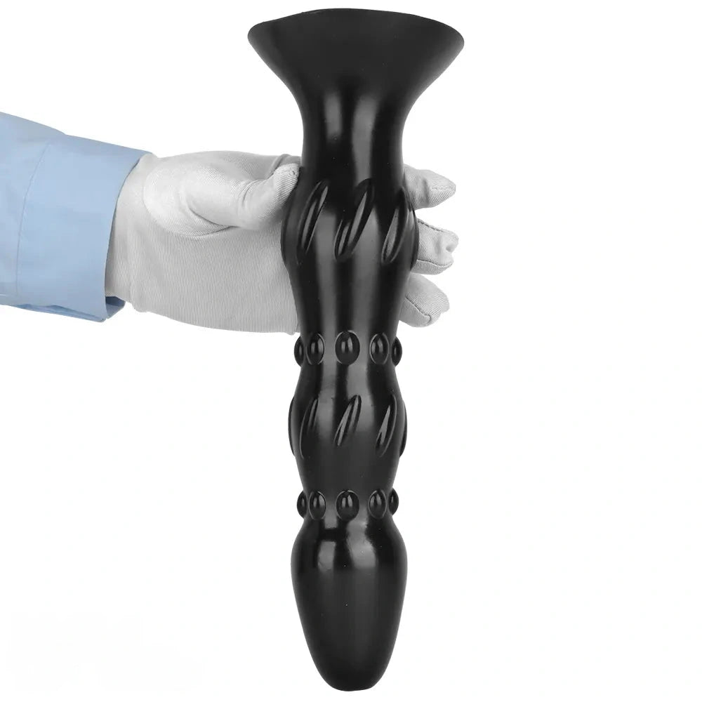 8.07in 11.22in Wearable Anal Beads Practice Anal Dilation Big Black Dildo