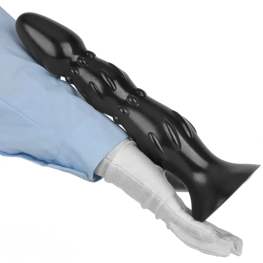 8.07in 11.22in Wearable Anal Beads Practice Anal Dilation Big Black Dildo