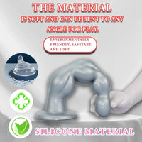 8.07in 11.61in 14.56in Muscle Anal Plug Dildo Soft Silicone Couple Anal Sex Toy