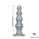 8.07in 11.61in 14.56in Muscle Anal Plug Dildo Soft Silicone Couple Anal Sex Toy