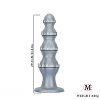 8.07in 11.61in 14.56in Muscle Anal Plug Dildo Soft Silicone Couple Anal Sex Toy