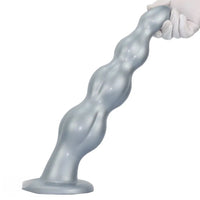 8.07in 11.61in 14.56in Muscle Anal Plug Dildo Soft Silicone Couple Anal Sex Toy