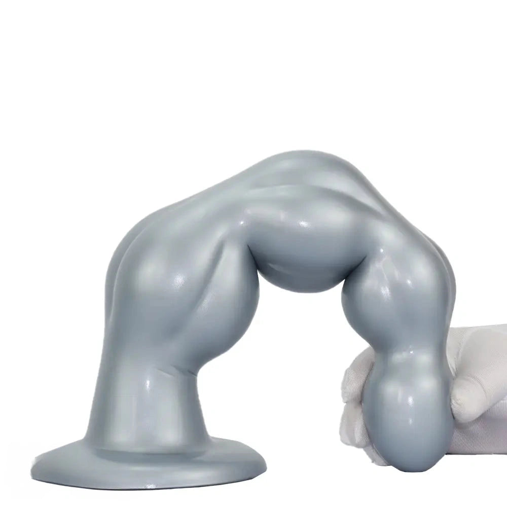 8.07in 11.61in 14.56in Muscle Anal Plug Dildo Soft Silicone Couple Anal Sex Toy