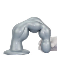 8.07in 11.61in 14.56in Muscle Anal Plug Dildo Soft Silicone Couple Anal Sex Toy