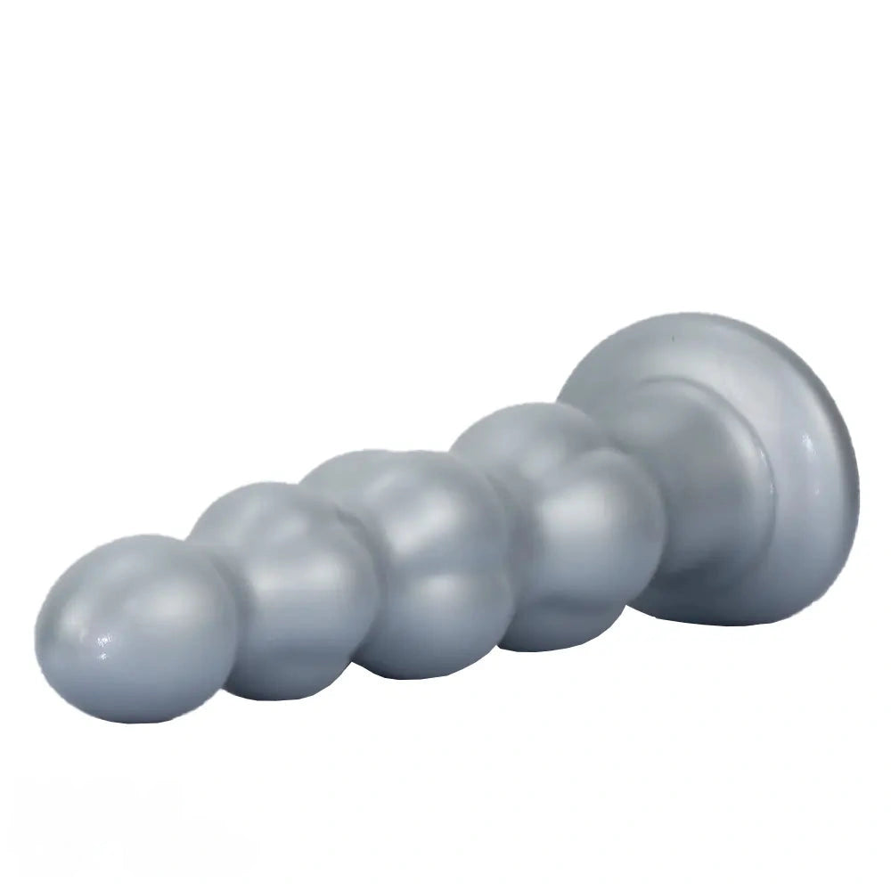 8.07in 11.61in 14.56in Muscle Anal Plug Dildo Soft Silicone Couple Anal Sex Toy