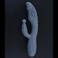 8.07in 7 Colors Vaginal Rods Liquid Silicone Female Dildo With Handle