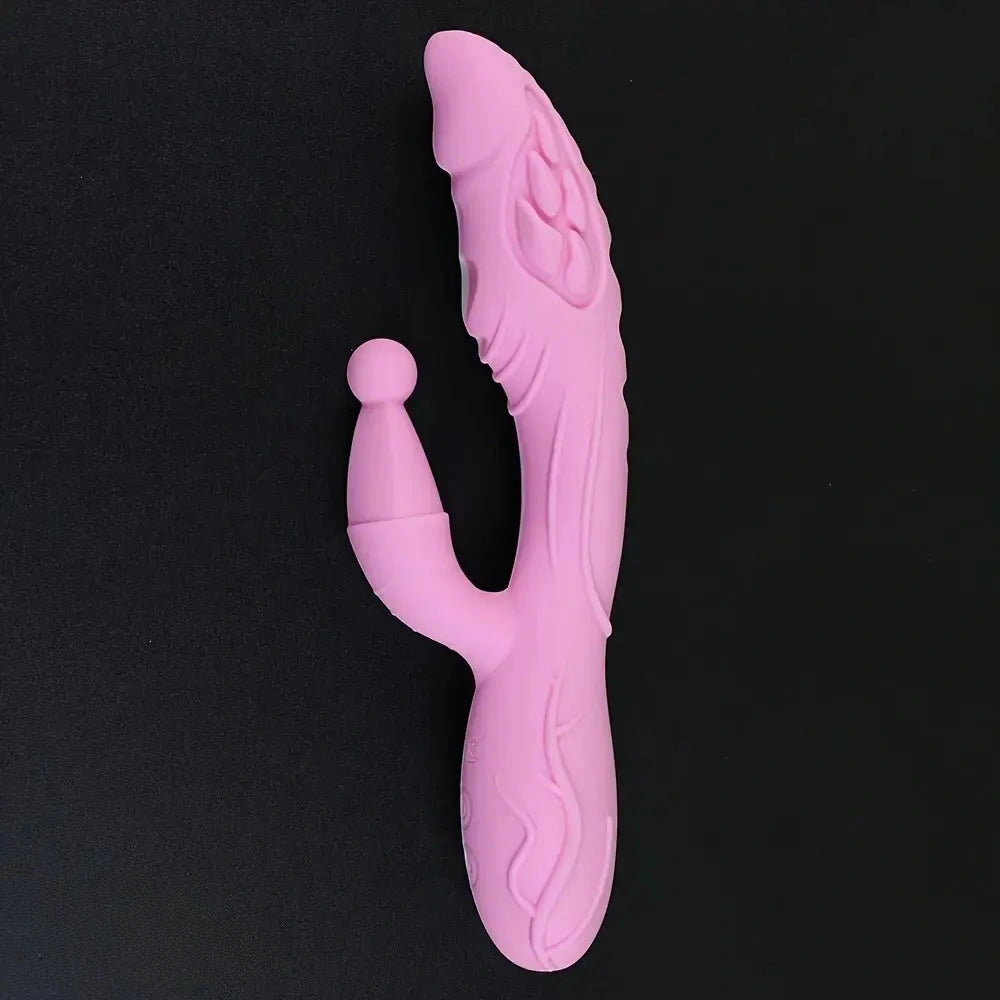 8.07in 7 Colors Vaginal Rods Liquid Silicone Female Dildo With Handle