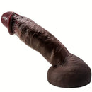 8.07in 8.66in 9.44in Ebony Silicone Soft Real Big Dildo For Pleasure