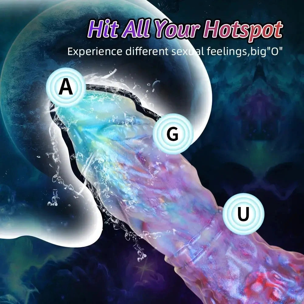 8.07in 9.17in 10.7in Silicone Fantasy Lifelike Capricorn Odd Monster Dildo