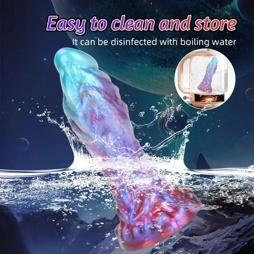 8.07in 9.17in 10.7in Silicone Fantasy Lifelike Capricorn Odd Monster Dildo