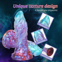 8.07in 9.17in 10.7in Silicone Fantasy Lifelike Capricorn Odd Monster Dildo