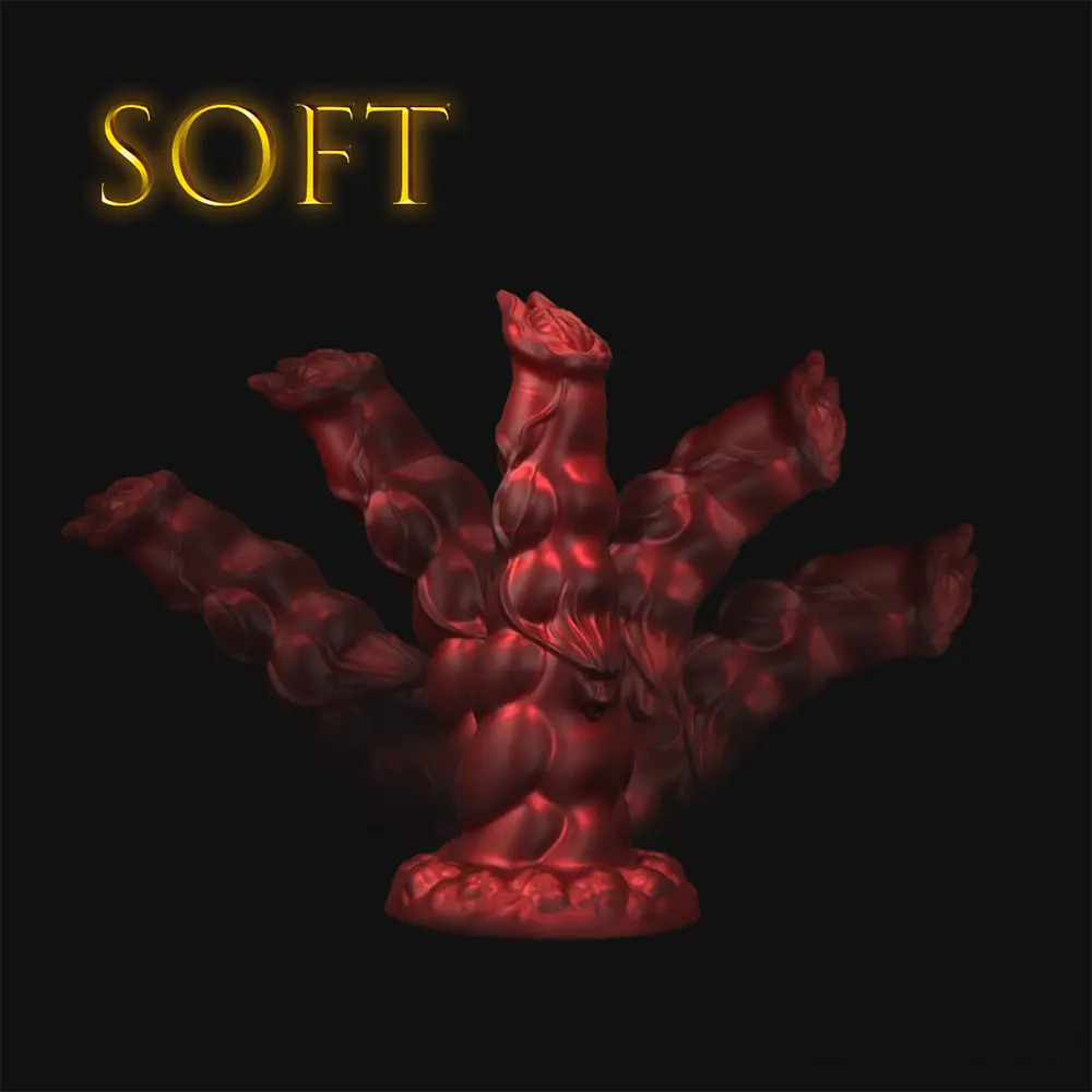 8.07in 9.25in 10.55in 12.59in Fantasy Dragon Silicone Big Soft Dildo