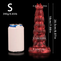 8.07in 9.25in 10.55in 12.59in Fantasy Dragon Silicone Big Soft Dildo