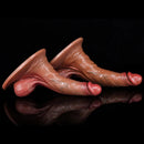 8.07in 9.25in Soft Liquid Silicone Big Real Feeling Dildo With Big Sucker